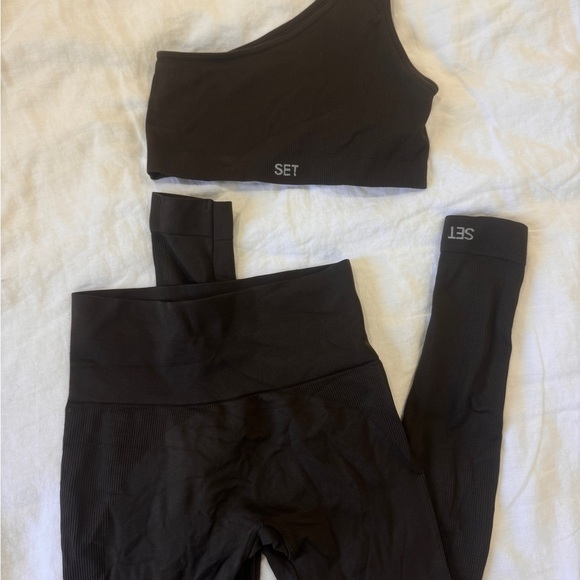 Set Active Sculptflex Ribbed One Shoulder Set - Picture 4 of 4